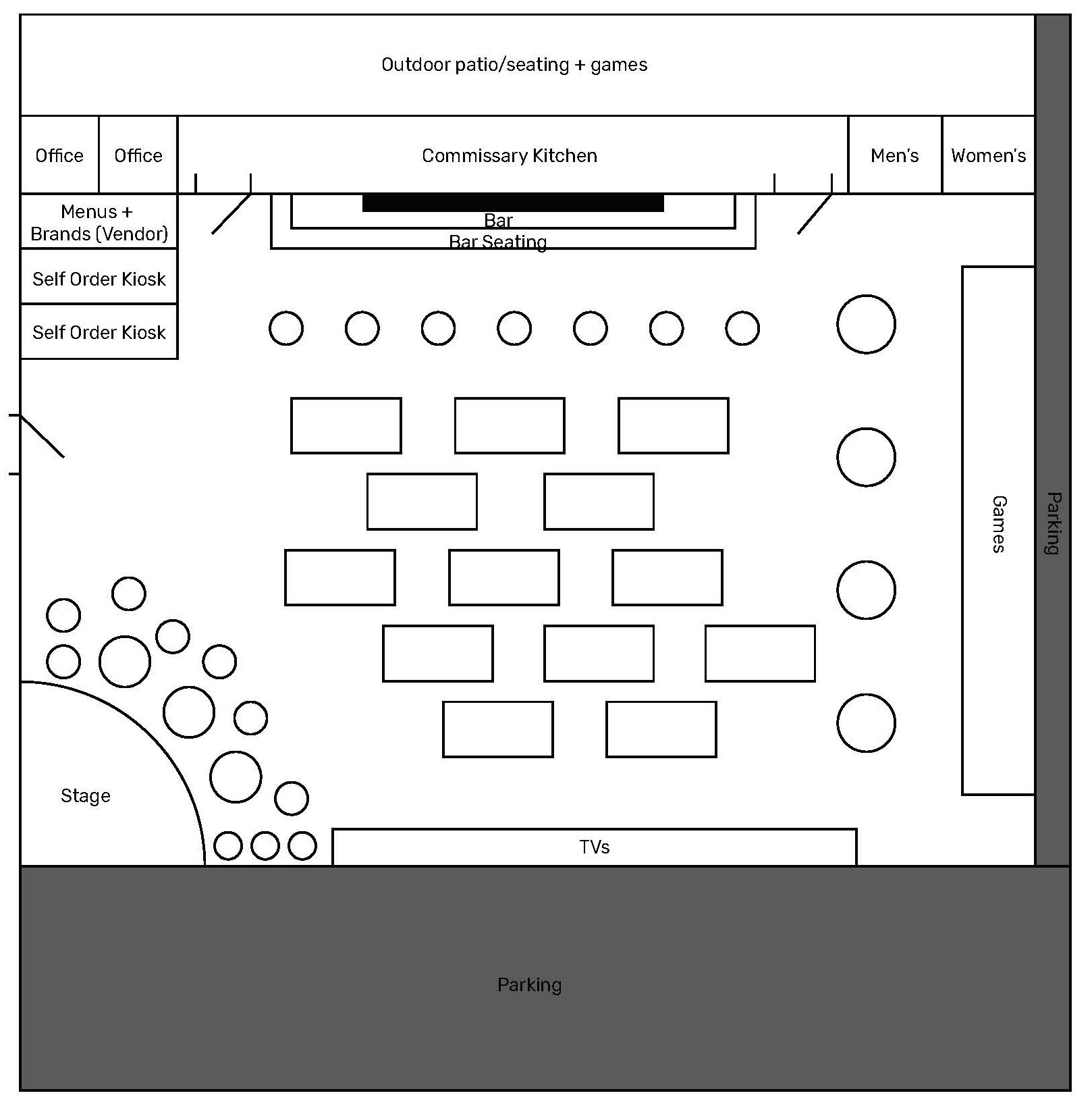 Food Hall – Downtown West Monroe Master Plan